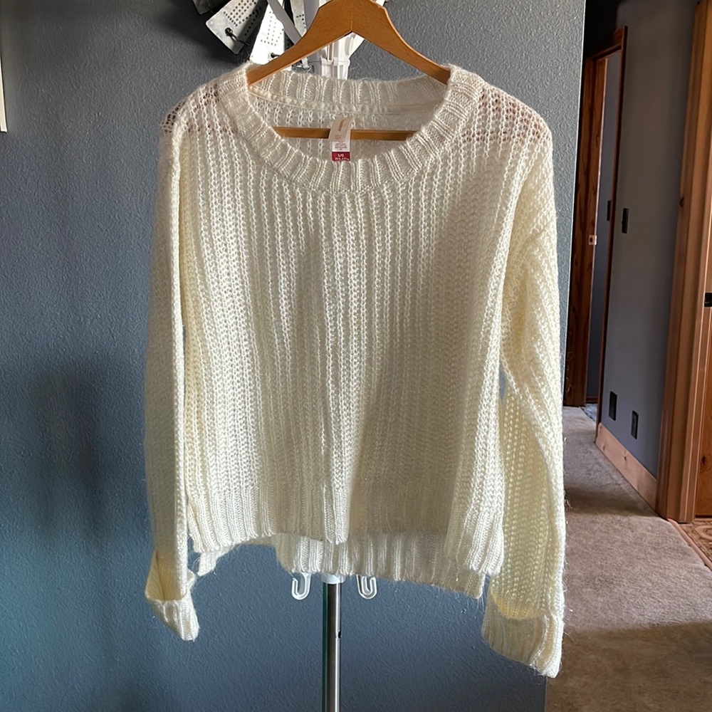 Off White with Gold Sweater